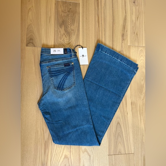 7 For All Mankind Denim - 7 For All Mankind Dojo Original Jeans Women's Trousers NWT Size 29 7FAMK